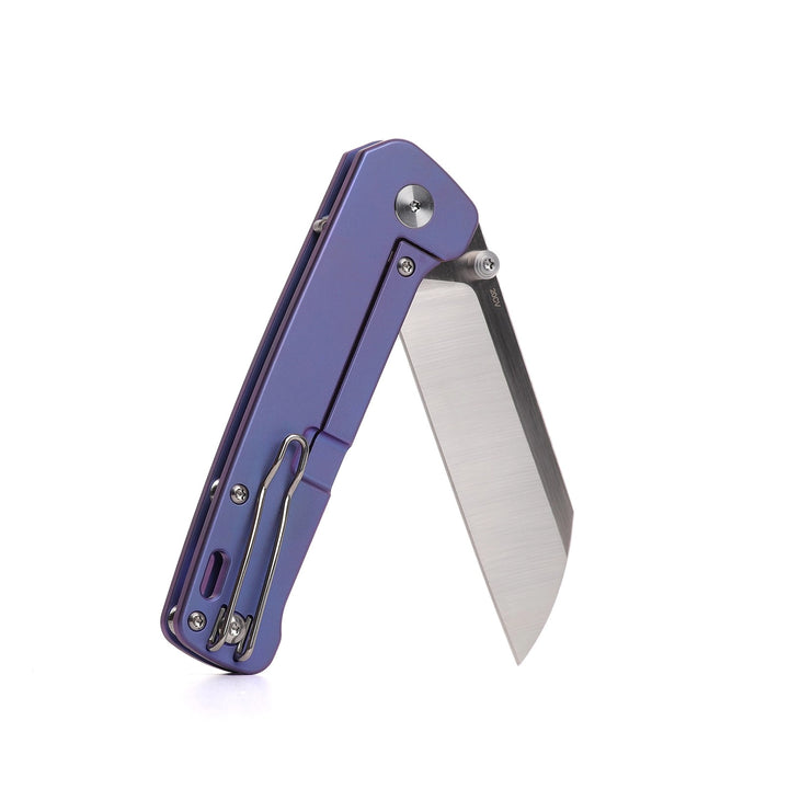 QSP Penguin Plus Purple Titanium Frame Lock (20CV Steel)