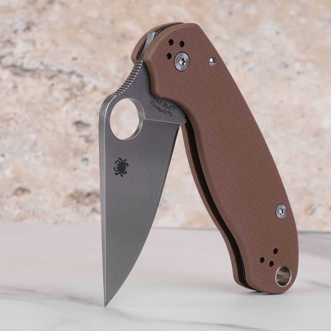 Spyderco Para 3 Brown G10 Sprint Run C223GPBN15V