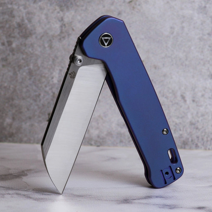 QSP Penguin Plus Purple Titanium Frame Lock (20CV Steel)