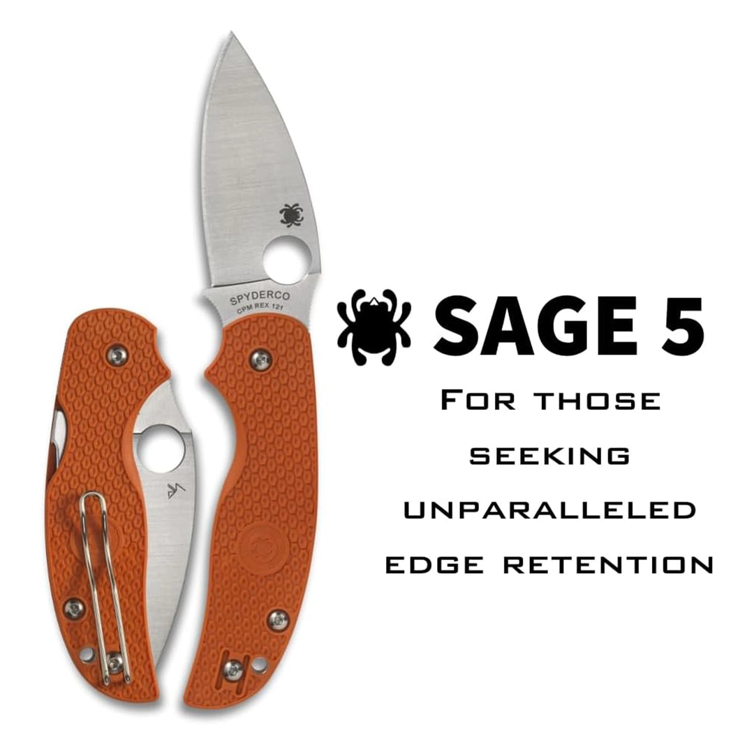 Spyderco Sage 5 Lightweight Burnt Orange