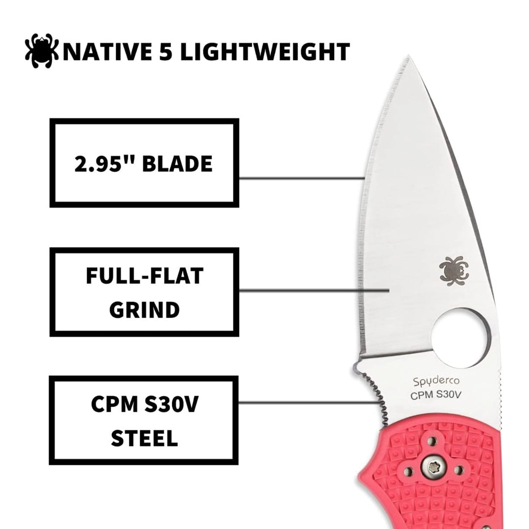 Spyderco Native 5 Pink Lightweight