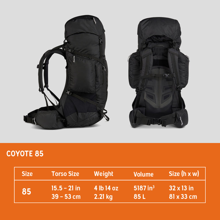 Kelty Coyote 65 - 105L Backpack