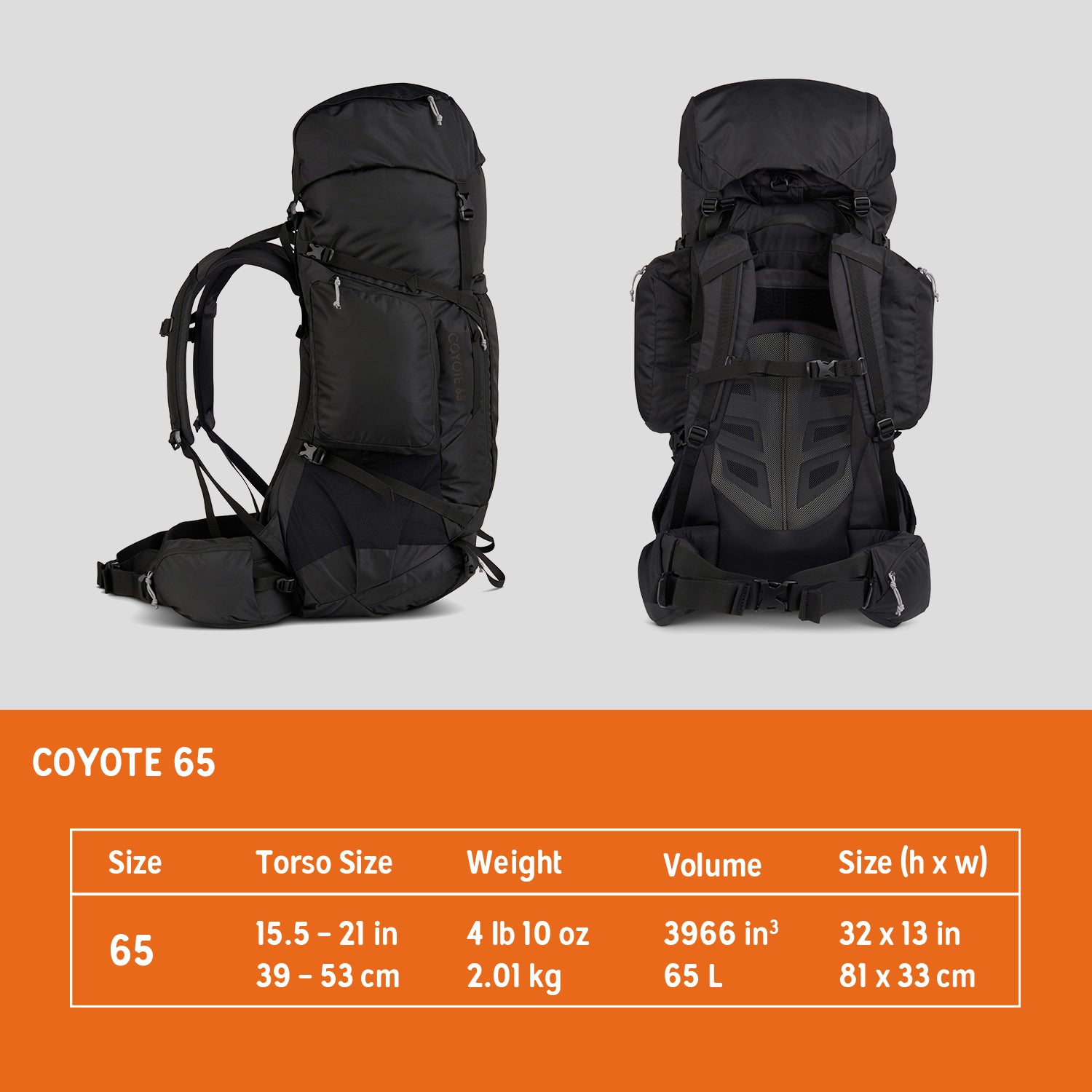 Kelty Coyote 65 105L Backpack Kaviso