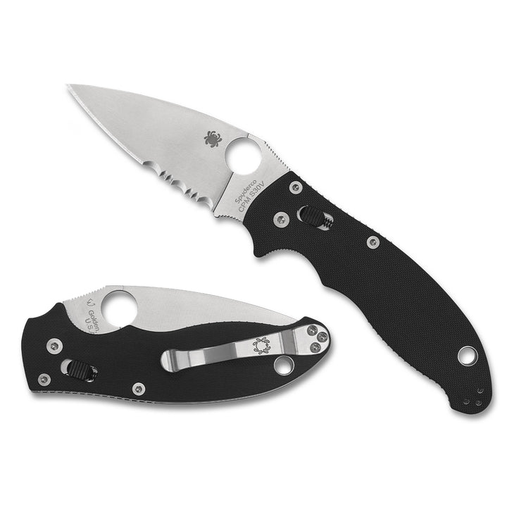 Spyderco Manix 2 Combo Edge - Black G10