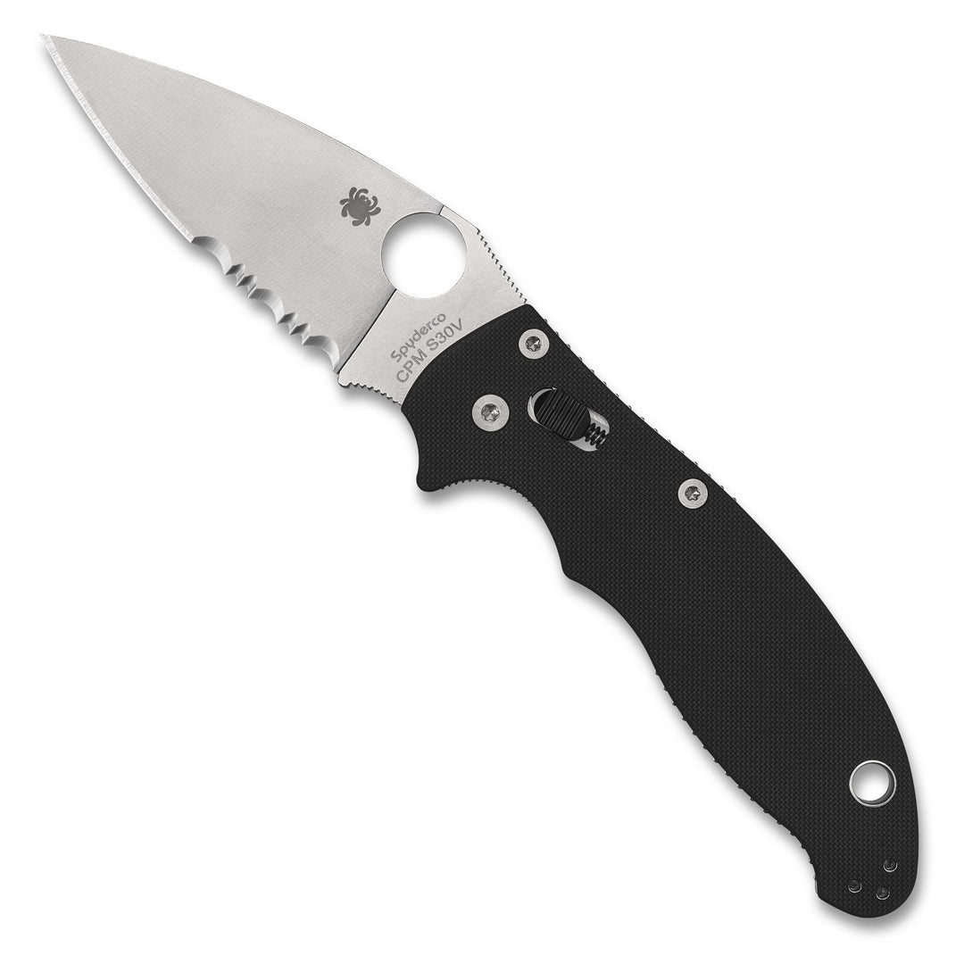 Spyderco Manix 2 Combo Edge - Black G10