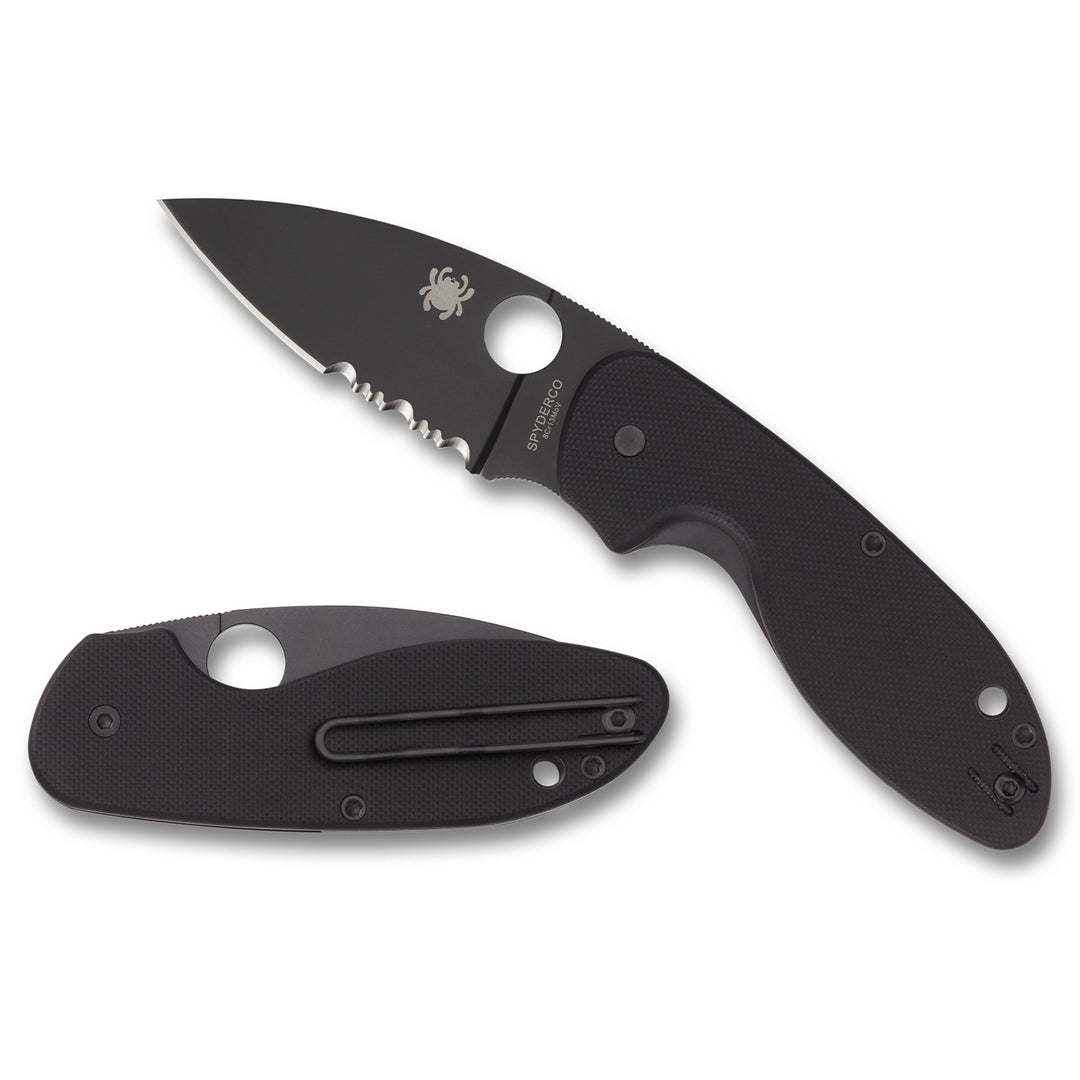 Spyderco Efficient Black G10 Black Blade