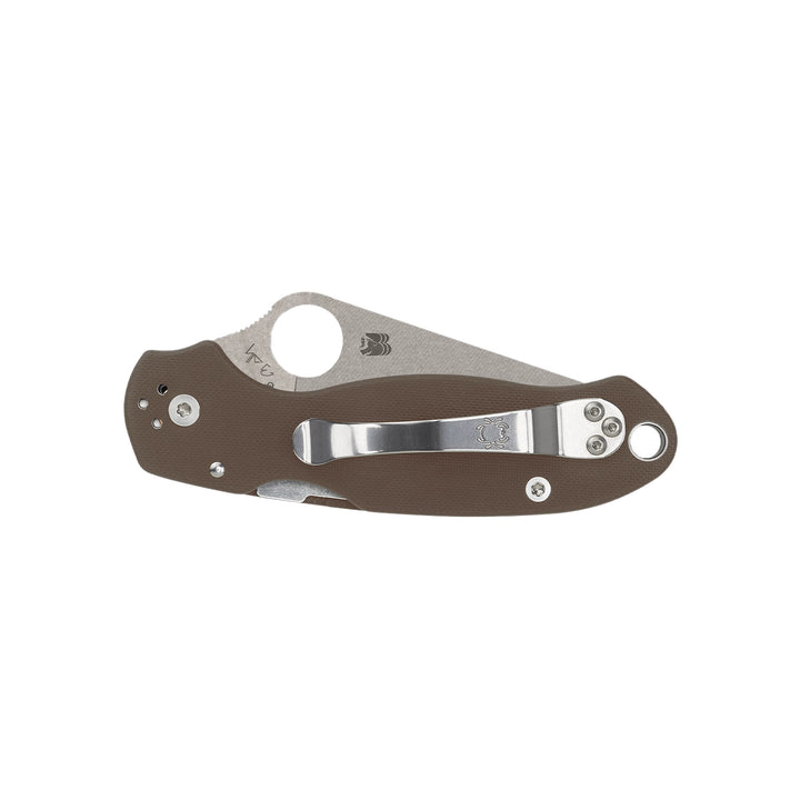 Spyderco Para 3 Brown G10 Sprint Run C223GPBN15V