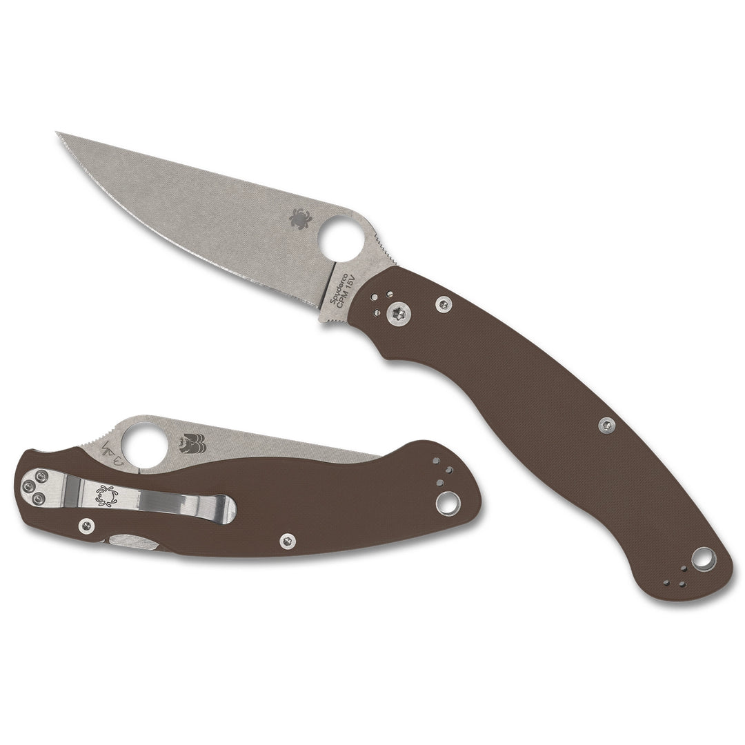 Spyderco Military 2 Sprint Run Brown G10 C36GPBN15V2