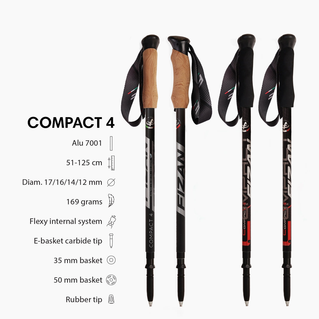 Fizan Compact 3 & 4 Trekking Poles