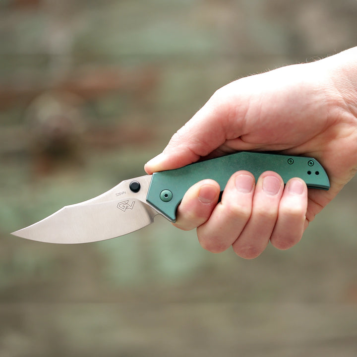 Drop + Gavko Thresher Titanium Frame Lock Knife