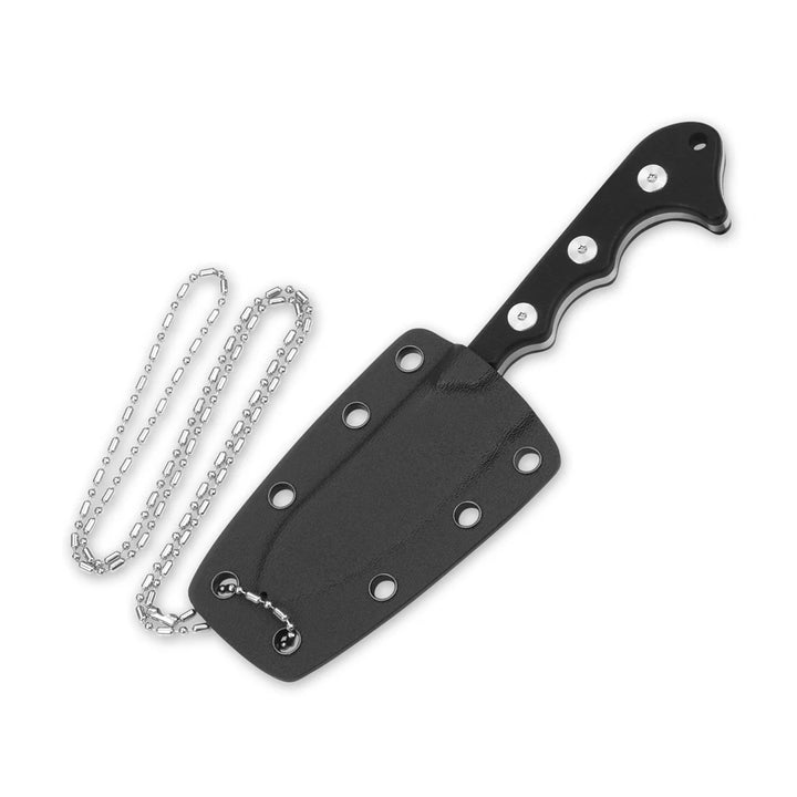 QSP Knife Neckmuk Neck Fixed Blade with Kydex Sheath