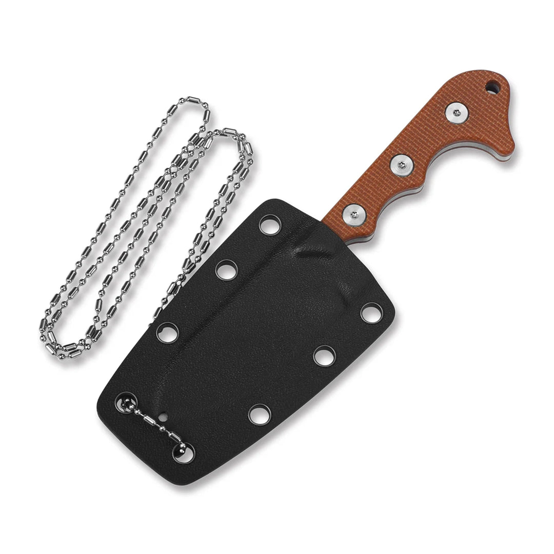 QSP Knife Neckmuk Neck Fixed Blade with Kydex Sheath