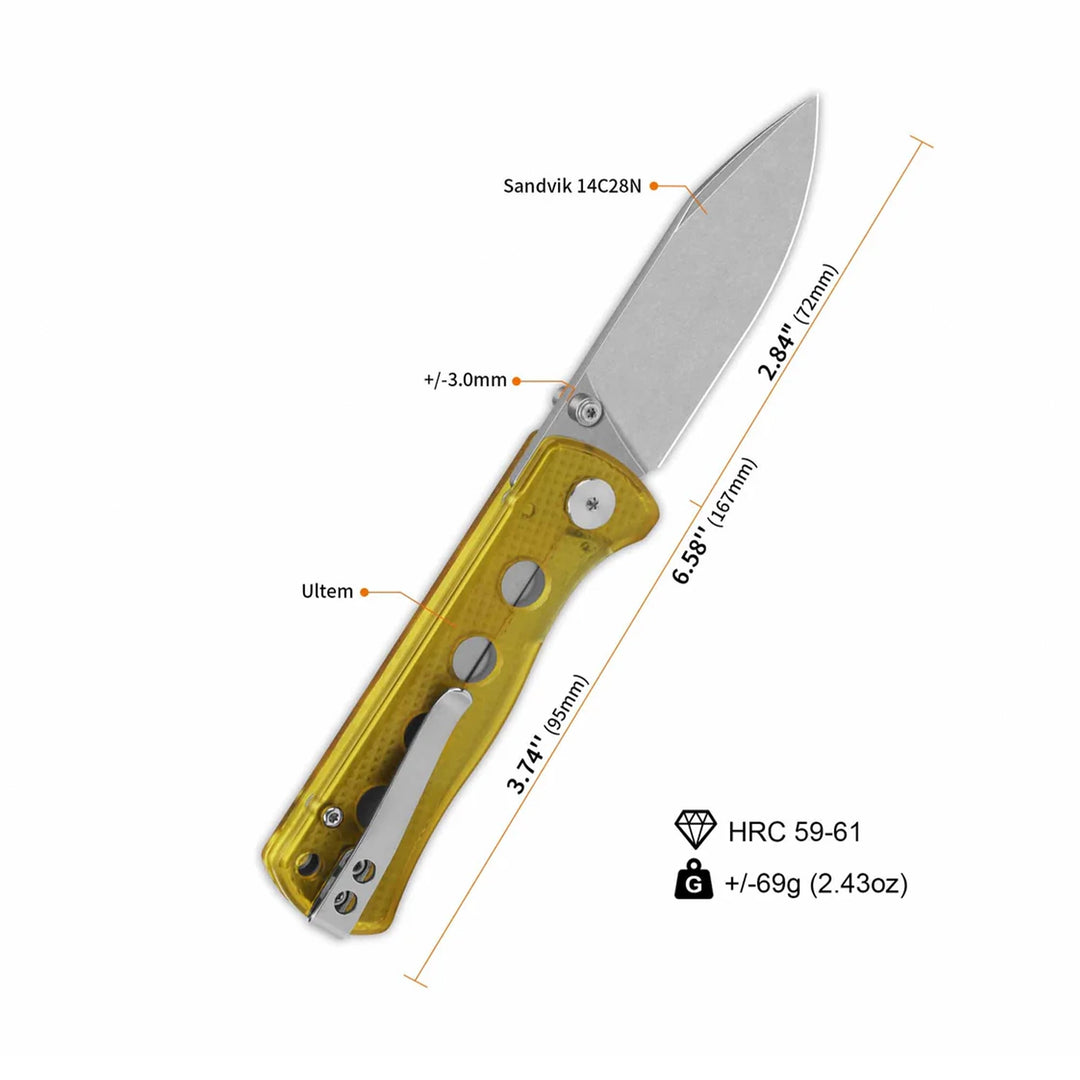 QSP Canary Folder Liner Lock Pocket Knife