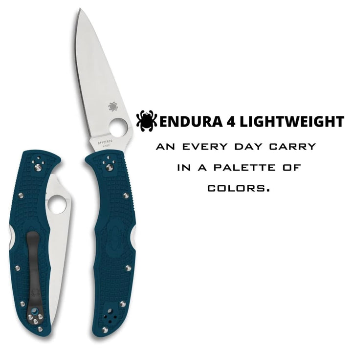 Spyderco Endura 4 Blue Lightweight FRN