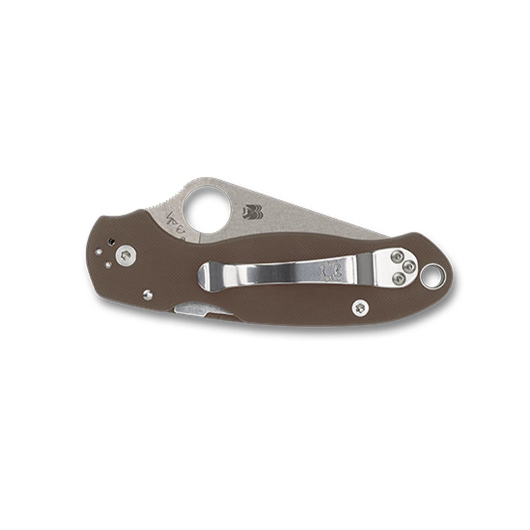 Spyderco Para 3 Brown G10 Sprint Run C223GPBN15V