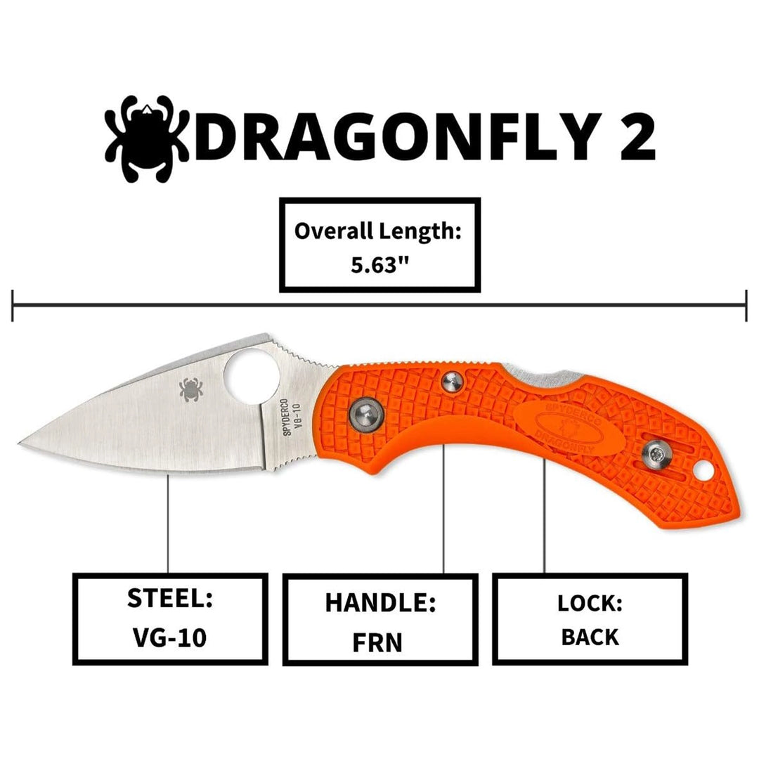 Spyderco Dragonfly 2 Lightweight Orange C28POR2