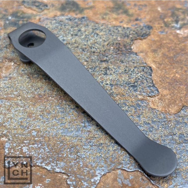 LynchNW Spyderco Long Deep Carry Titanium Pocket Clip