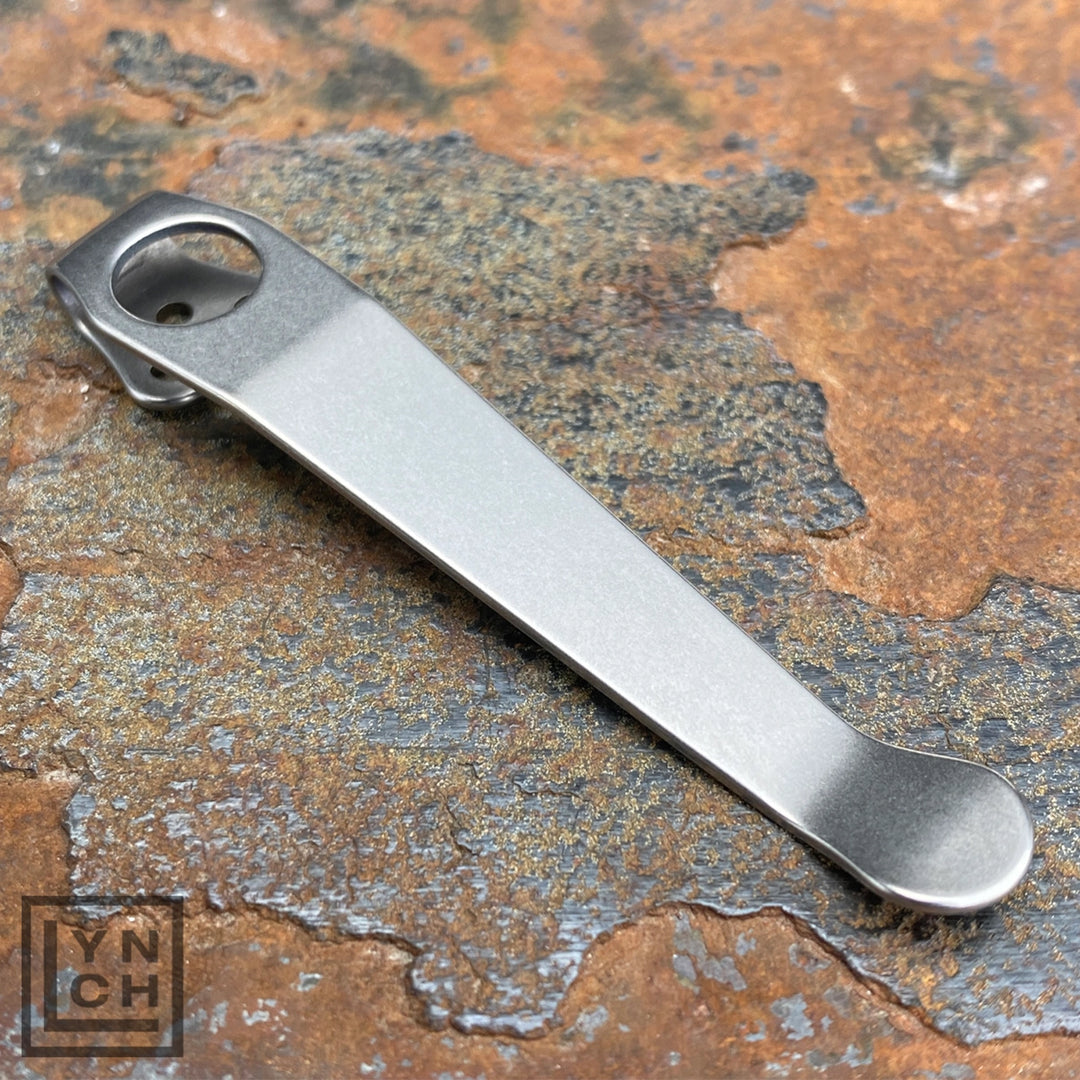 LynchNW Spyderco Long Deep Carry Titanium Pocket Clip