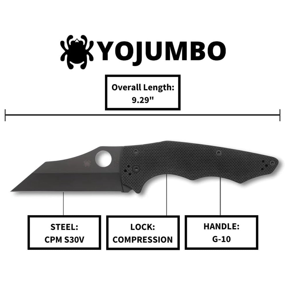 Spyderco YoJumbo Black G10