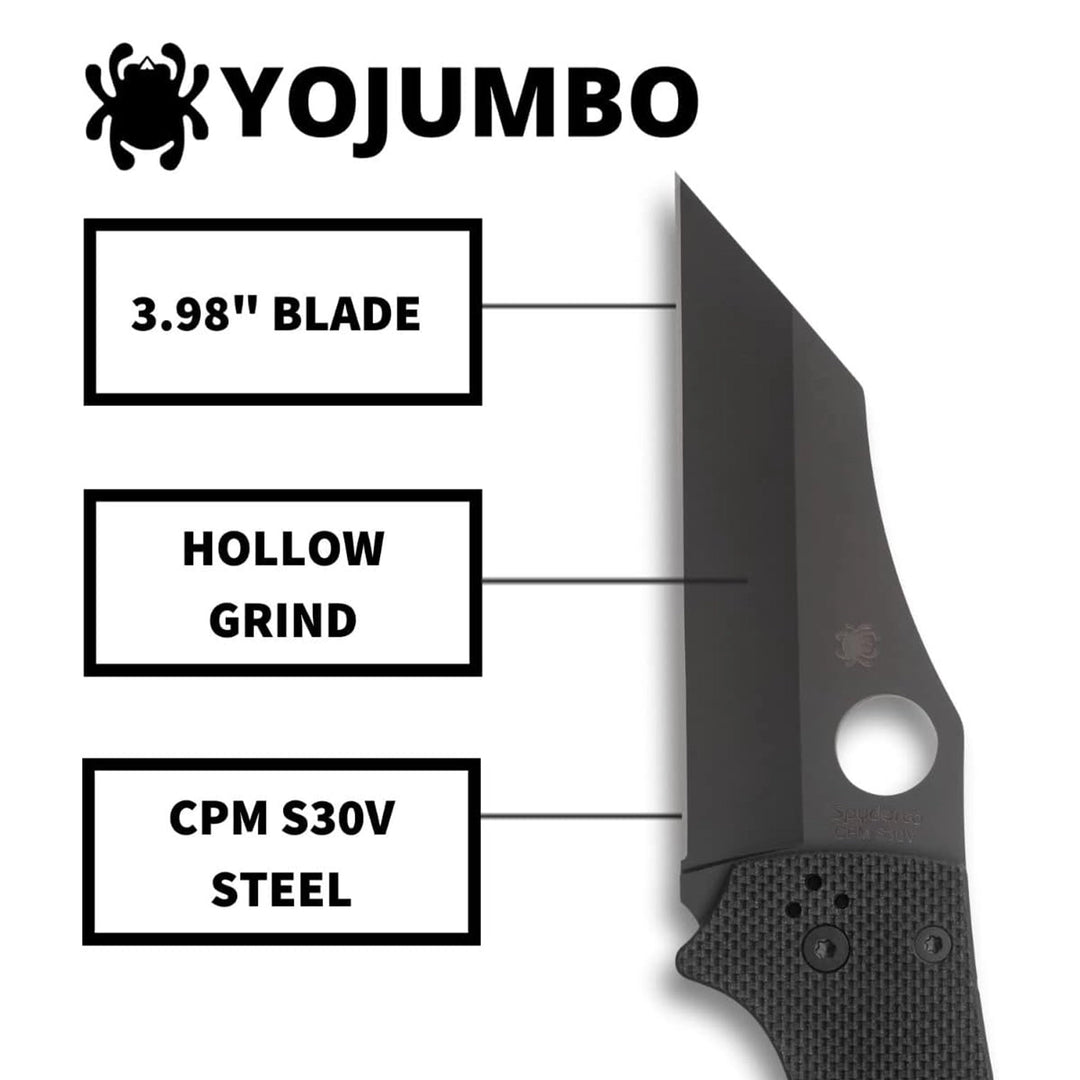 Spyderco YoJumbo Black G10