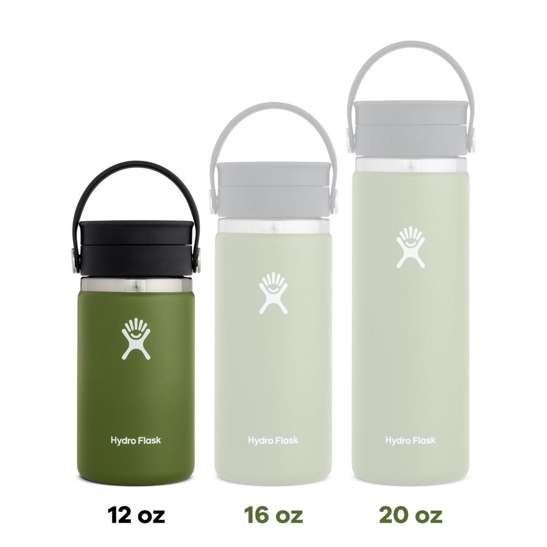  Hydro Flask 20 oz Wide Mouth Bottle with Flex Sip Lid Olive :  Home & Kitchen
